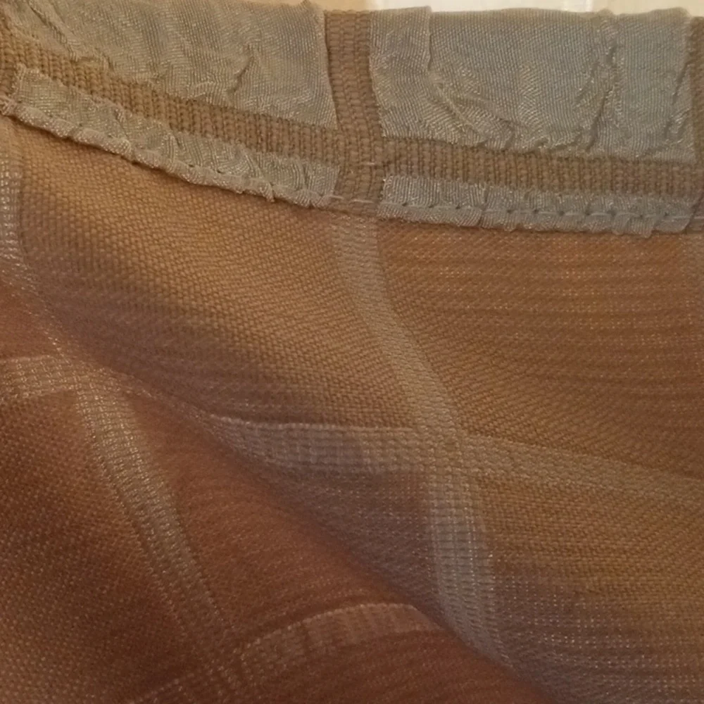 Curtains Vintage Handmade Textured Yellow Fabric MCM